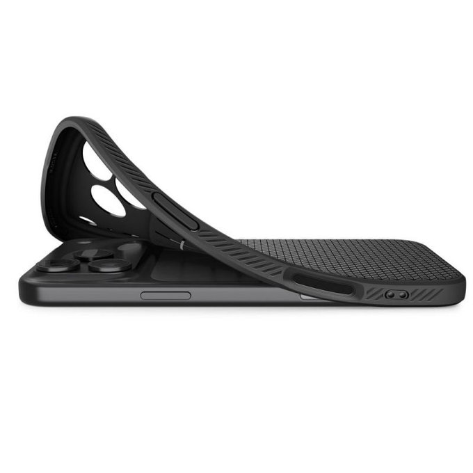 Spigen - Liquid Air Case for iPhone 17 Pro, Matte Black
