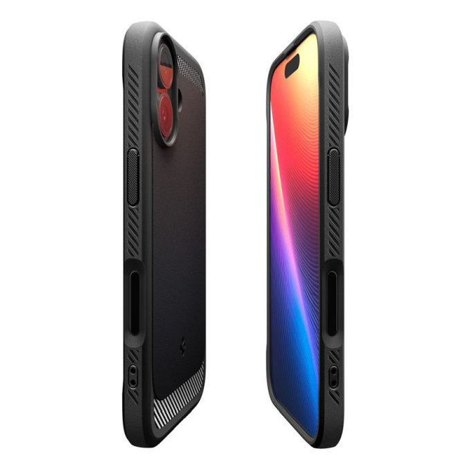 Spigen - Rugged Armor Case with MagSafe for iPhone 17, Matte Black
