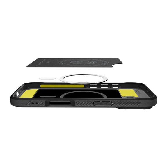 Spigen - Rugged Armor Case with MagSafe for iPhone 17, Matte Black
