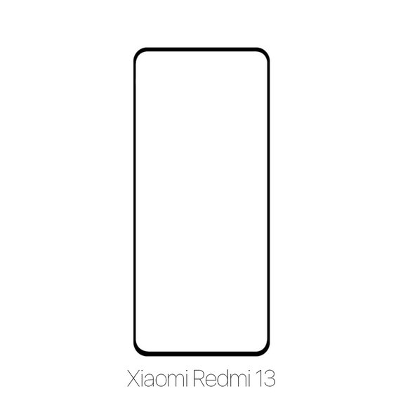 FixPremium FullCover Glass - Tempered Glass for Xiaomi Redmi 13