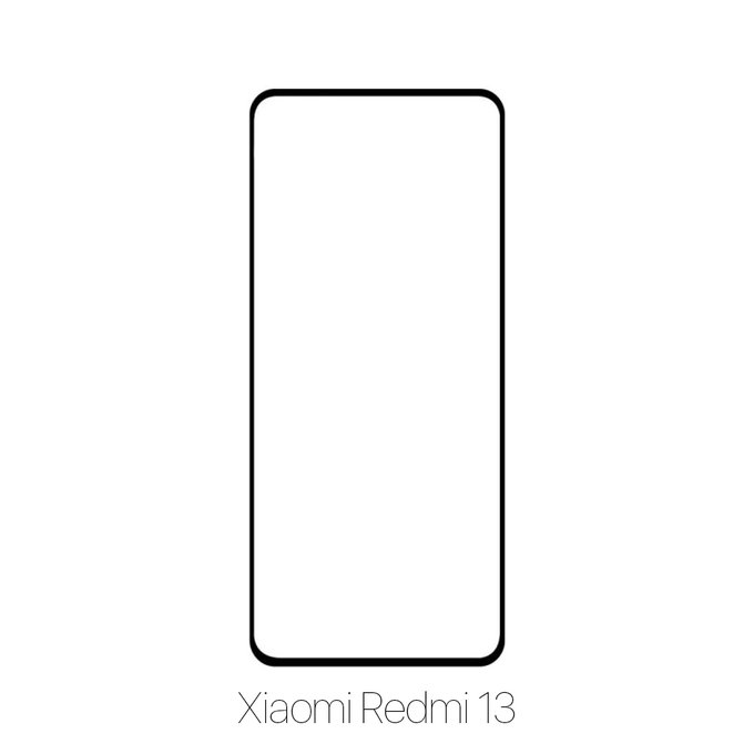 FixPremium FullCover Glass - Tempered Glass for Xiaomi Redmi 13