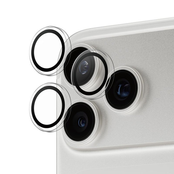 Hoops Camera Lens Protector for iPhone 17 Pro Max/17 Pro/16 Pro Max/16 Pro, Transparentná, PanzerGlass
