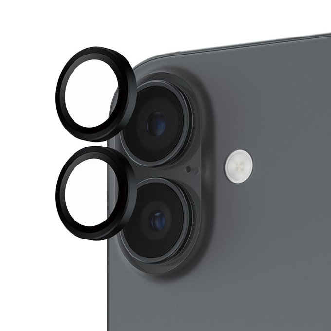 Hoops Camera Lens Protector for iPhone 17/16 Plus/16, Black, PanzerGlass