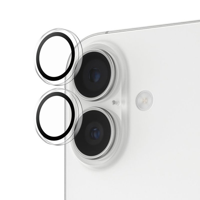 PanzerGlass - Rear Camera Lens Protector Hoops for iPhone 16, 16 Plus, 17, transparent
