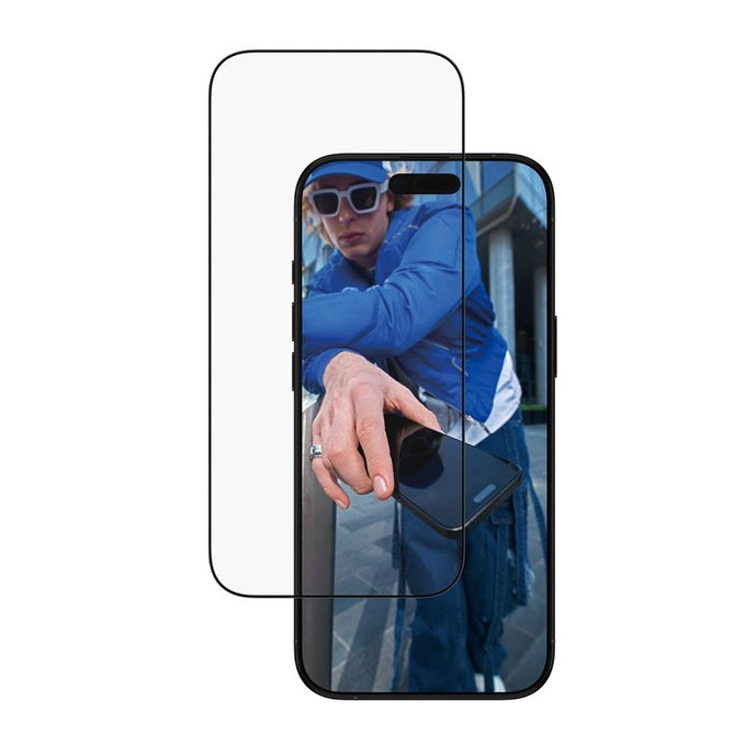 PanzerGlass - UWF Tempered Glass with Applicator for iPhone Air, black