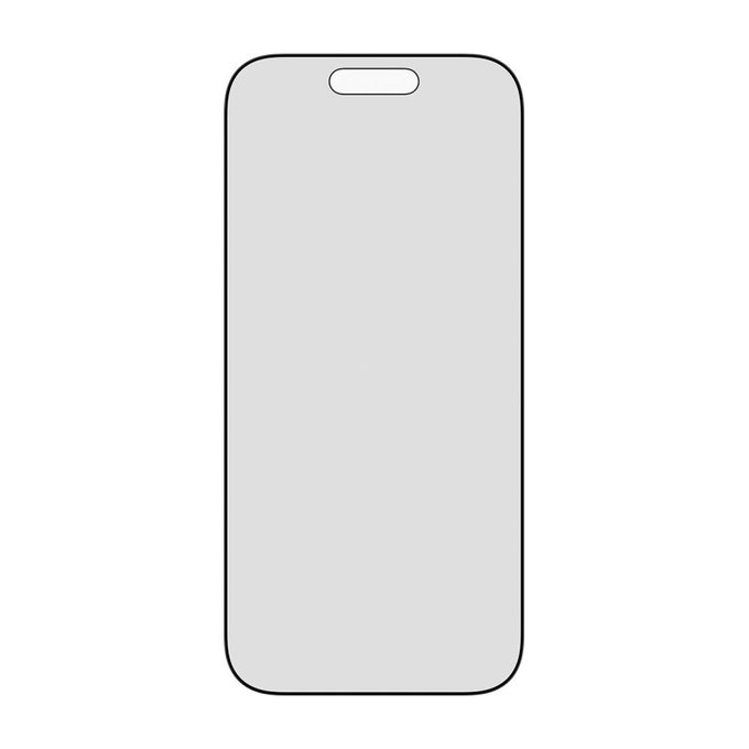 UWF 2-Way Privacy Tempered Glass with Fastfit for iPhone 17/16 Pro, Black, PanzerGlass