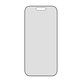 UWF 2-Way Privacy Tempered Glass with Fastfit for iPhone 17/16 Pro, Black, PanzerGlass