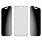 UWF 2-Way Privacy Tempered Glass with Fastfit for iPhone 17/16 Pro, Black, PanzerGlass