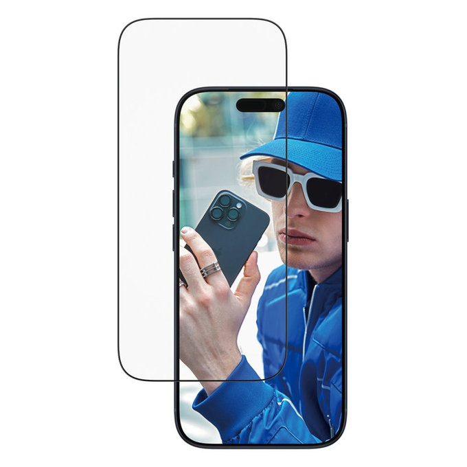 UWF Tempered Glass with Applicator for iPhone 17 Pro, Black, PanzerGlass