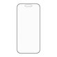 Tempered Glass UWF Stealth with Fastfit for iPhone 17/16 Pro, Black, PanzerGlass