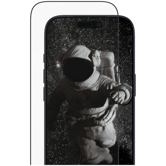 Tempered Glass UWF Ceramic II with Applicator for iPhone 17 Pro, Black, PanzerGlass