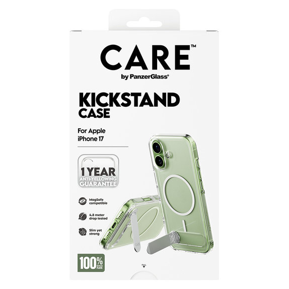 Case Kickstand for iPhone 17, Transparent, PanzerGlass