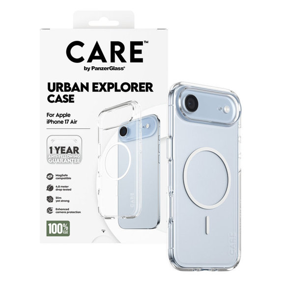 Urban Explorer Case with MagSafe for iPhone Air, White, CARE
