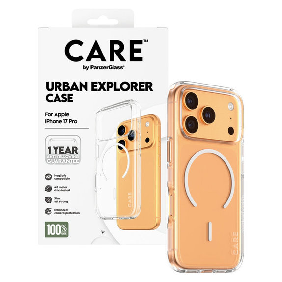 Urban Explorer Case with MagSafe for iPhone 17 Pro, White, CARE