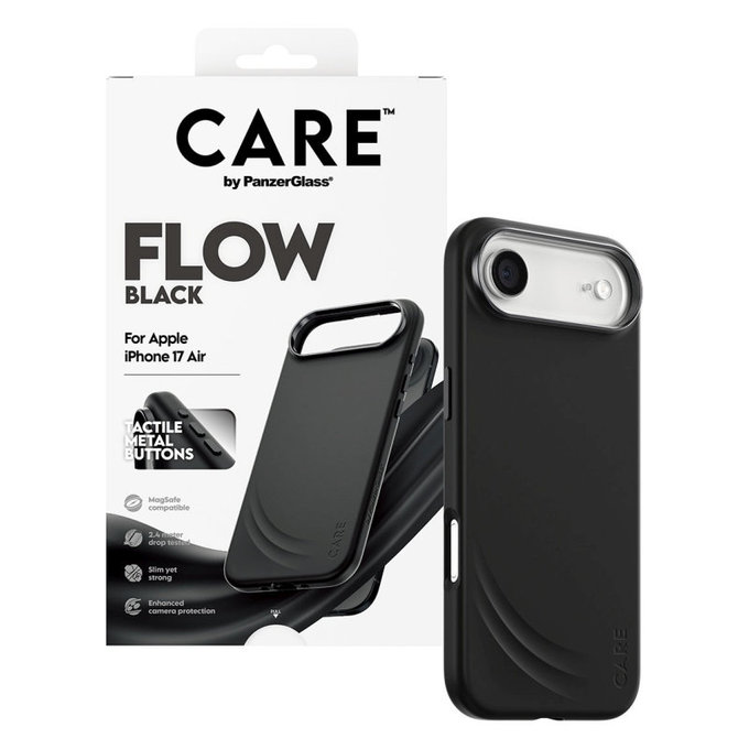 FLOW Case with MagSafe for iPhone Air, Black, CARE