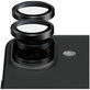 Camera Lens Protector Hoops Ceramic II for iPhone 17/16 Plus/16, Black, PanzerGlass