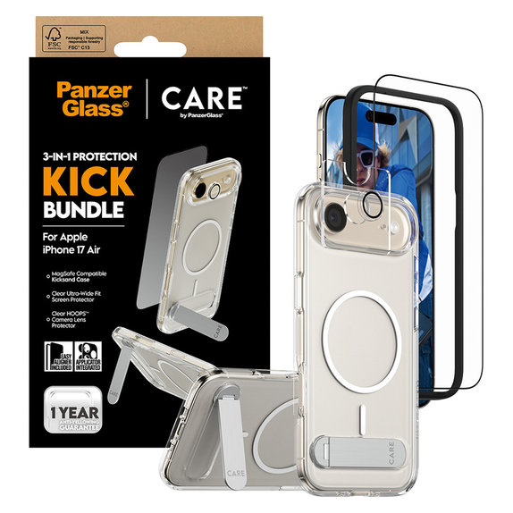 Bundle 3-in-1 Kick for iPhone Air, PanzerGlass
