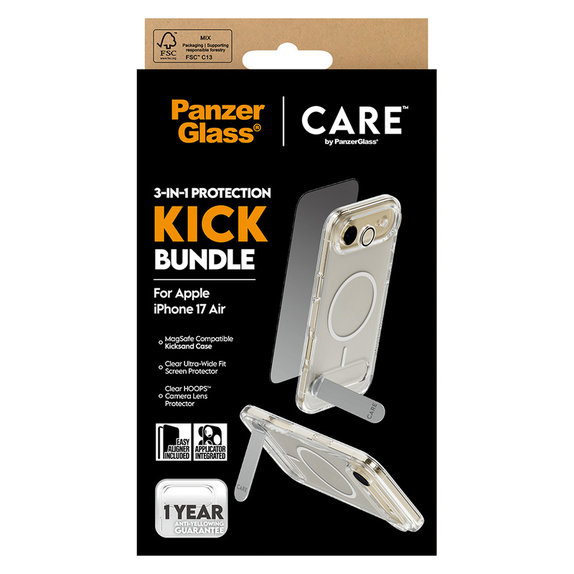 Bundle 3-in-1 Kick for iPhone Air, PanzerGlass