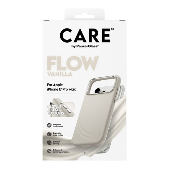 FLOW Case with MagSafe for iPhone 17 Pro Max, Vanilla, CARE