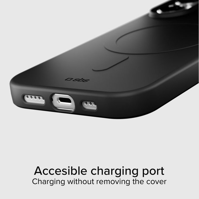 SBS - Instinct Mag Case Compatible with MagSafe for iPhone 17, black