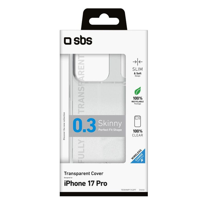 SBS - Skinny Case for iPhone 17 Pro, transparent
