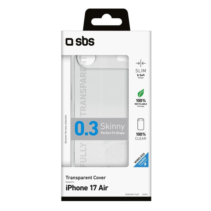 SBS - Skinny Case for iPhone 17 Air, transparent