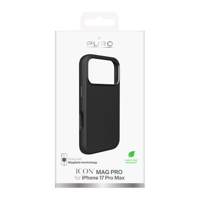 PURO - ICON MAG PRO Case with MagSafe for iPhone 17 Pro Max, black