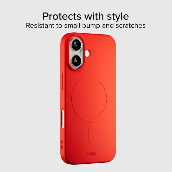 SBS - Instinct Mag Case Compatible with MagSafe for iPhone 17, red