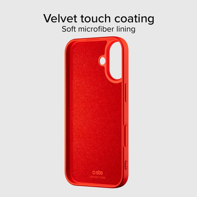 SBS - Instinct Mag Case Compatible with MagSafe for iPhone 17, red