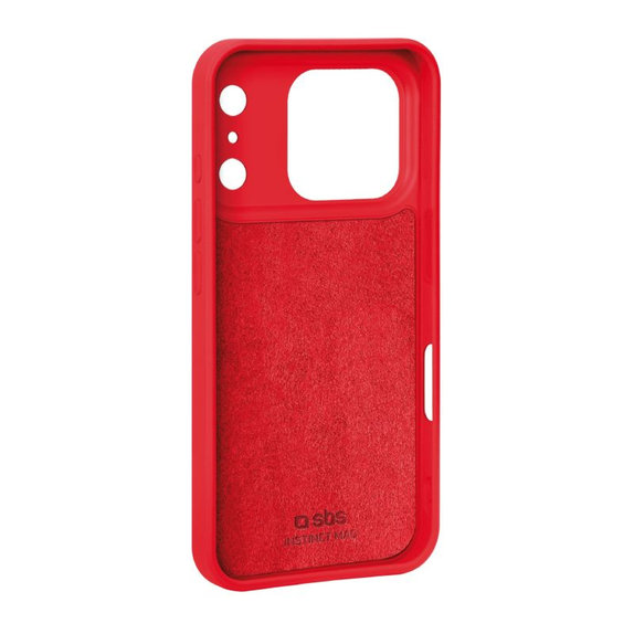 SBS - Instinct Mag Case Compatible with MagSafe for iPhone 17 Pro, red