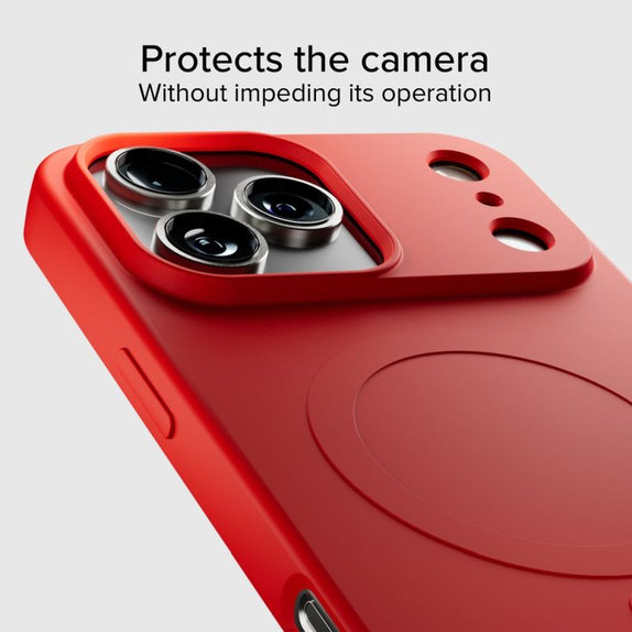 SBS - Instinct Mag Case Compatible with MagSafe for iPhone 17 Pro, red