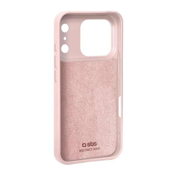 SBS - Instinct Mag Case Compatible with MagSafe for iPhone 17 Pro Max, pink