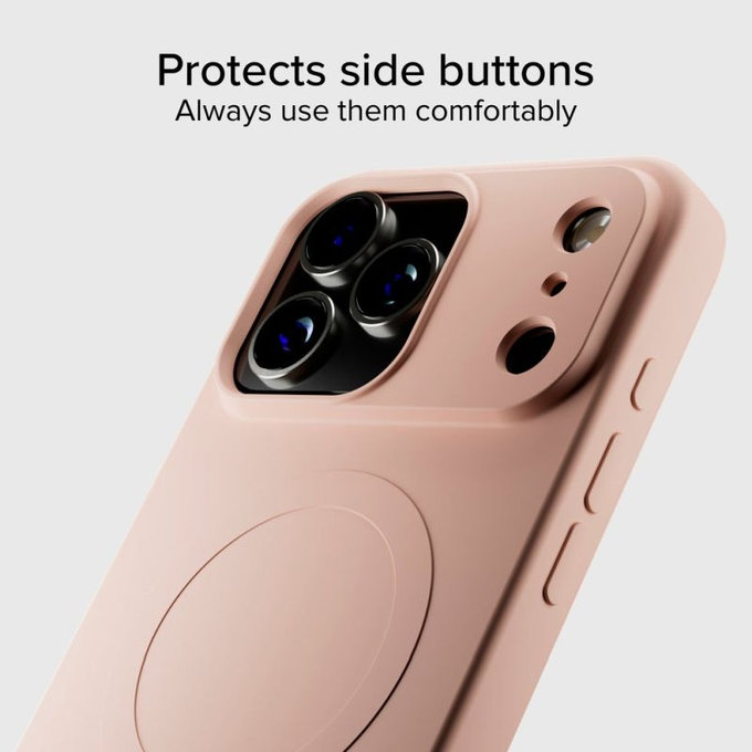 SBS - Instinct Mag Case Compatible with MagSafe for iPhone 17 Pro Max, pink