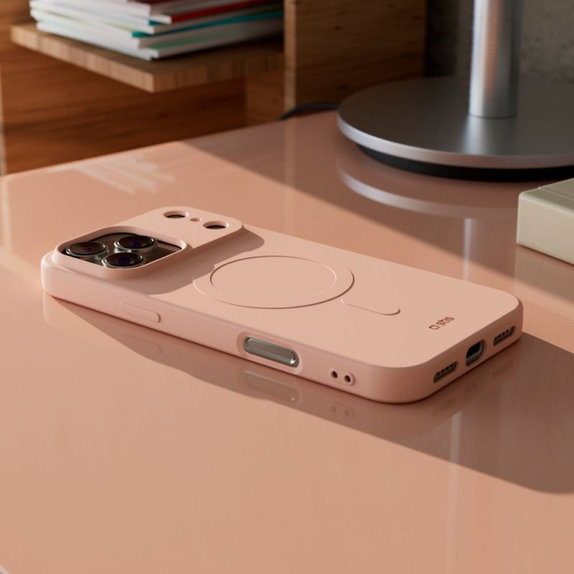 SBS - Instinct Mag Case Compatible with MagSafe for iPhone 17 Pro Max, pink