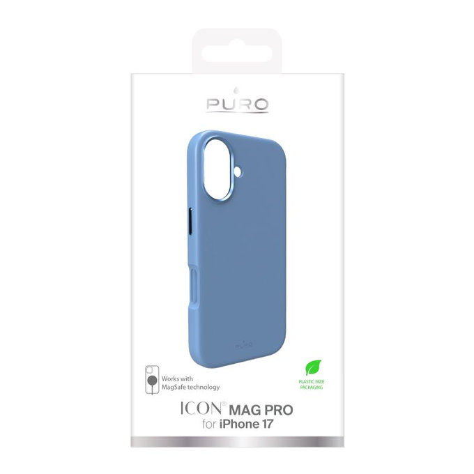 PURO - ICON MAG PRO Case with MagSafe for iPhone 17, blue