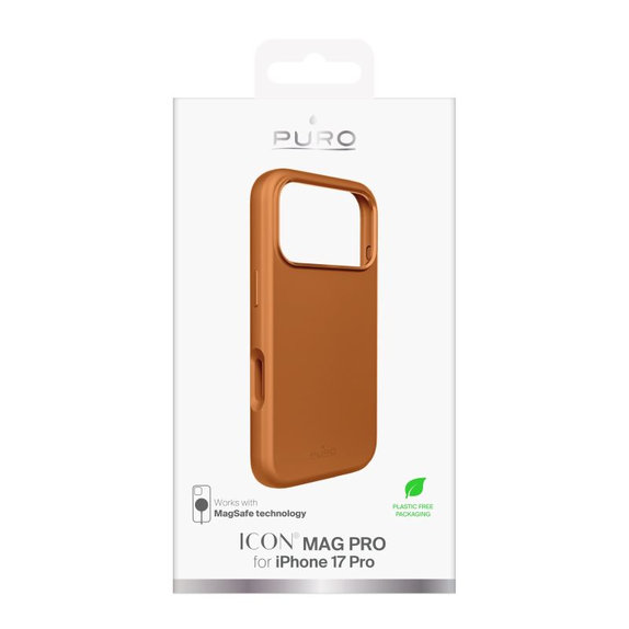 PURO - ICON MAG PRO Case with MagSafe for iPhone 17 Pro, orange
