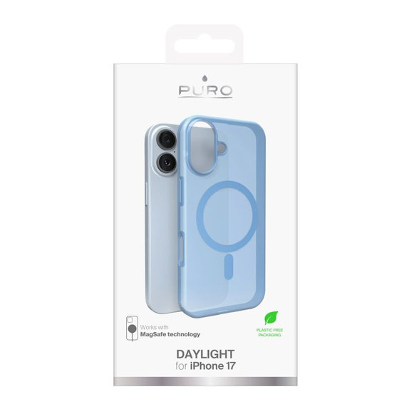 PURO - DAYLIGHT Case with MagSafe for iPhone 17, blue