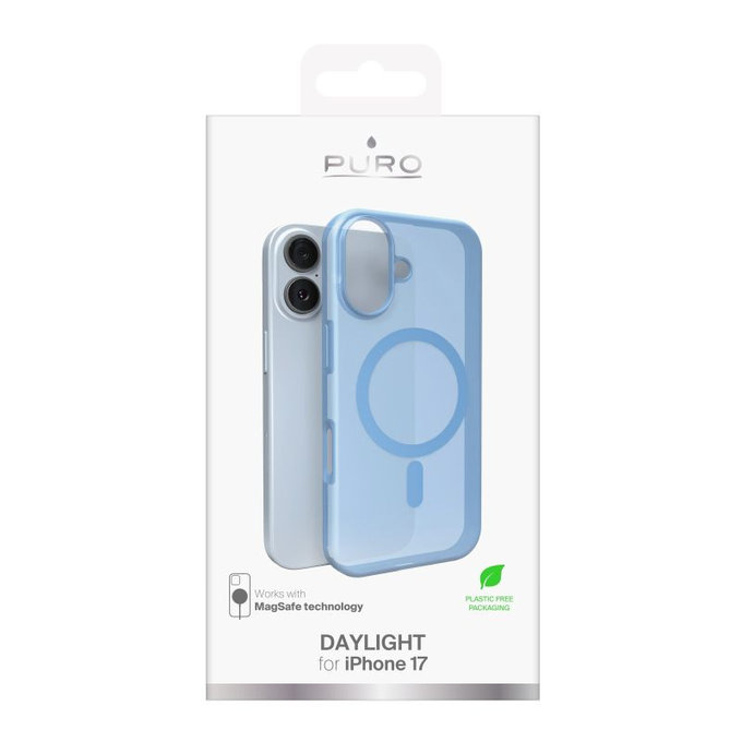 PURO - DAYLIGHT Case with MagSafe for iPhone 17, blue