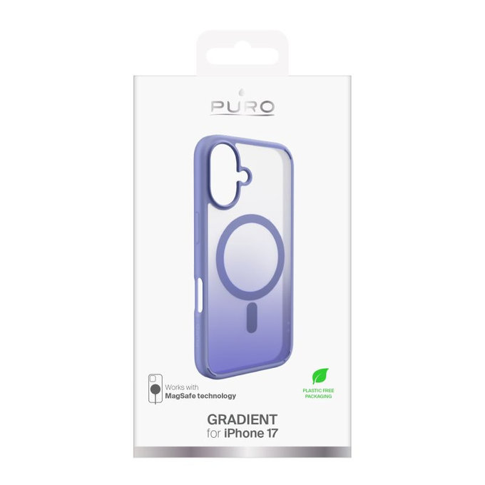 PURO - Gradient Case with MagSafe for iPhone 17, pink