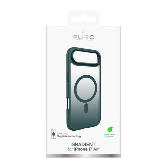 PURO - Gradient Case with MagSafe for iPhone 17 Air, Petroleum Green