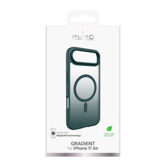 PURO - Gradient Case with MagSafe for iPhone 17 Air, Petroleum Green