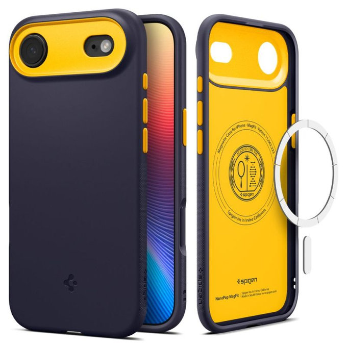 Spigen - Nano Pop Case with MagSafe for iPhone 17 Air, Blueberry Navy