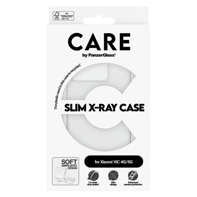 Case X-Ray for Xiaomi 15C 5G, Transparent, PanzerGlass