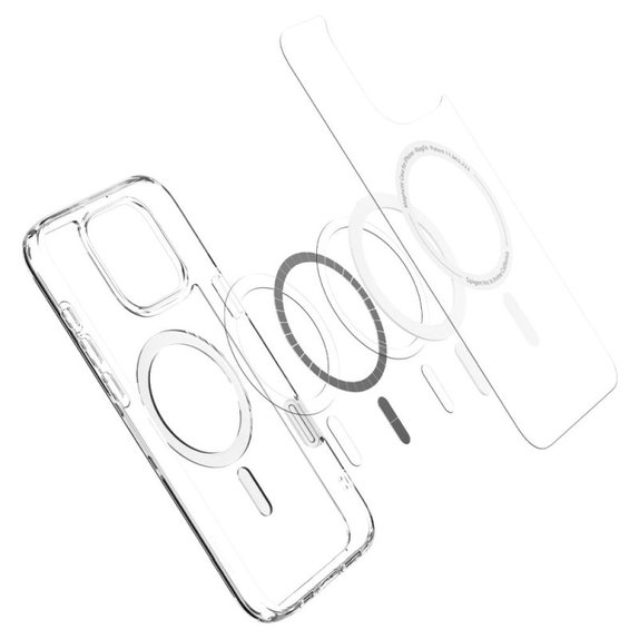 Spigen - Case Ultra Hybrid "T" with MagSafe for iPhone 16 Pro, white