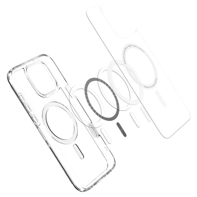 Spigen - Case Ultra Hybrid "T" with MagSafe for iPhone 16 Pro, white