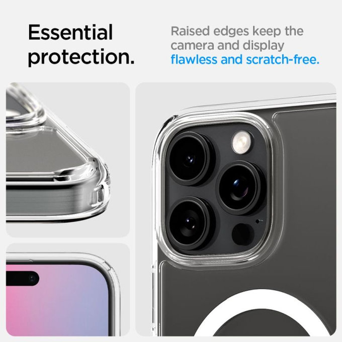 Spigen - Case Ultra Hybrid "T" with MagSafe for iPhone 16 Pro, white
