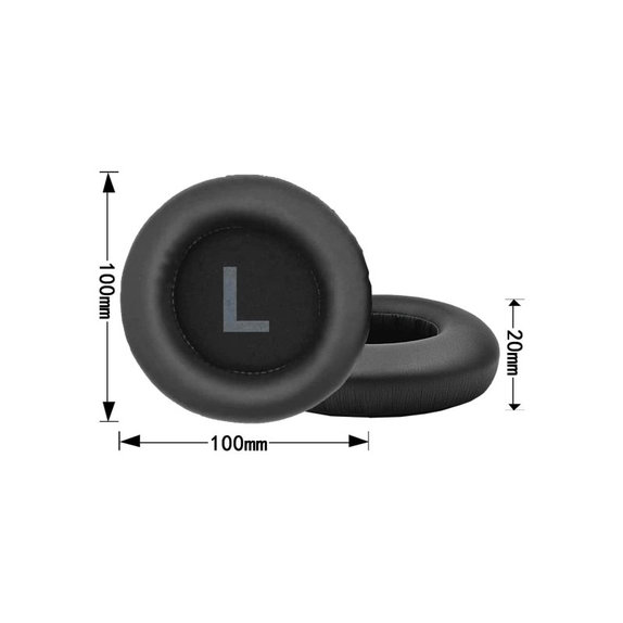 Replacement Ear Pads for AKG K52, K72, K92, K240, Memory foam + PU leather, Black, 1 pair