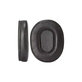 Replacement Ear Pads for Audio-Technica ATH-MSR7, ATH-M50x, Memory foam + Leather, Black, 1 pair