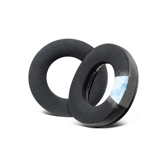Replacement Ear Pads for Beyerdynamic DT440, DT660, DT990 Pro, Memory foam + Leather + Textile + Cooling Gel, Black, 1 pair