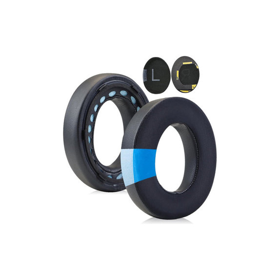 Replacement Ear Pads for Bose NC700, Memory foam + Textile + PU leather, Black, Cooling Gel, 1 pair